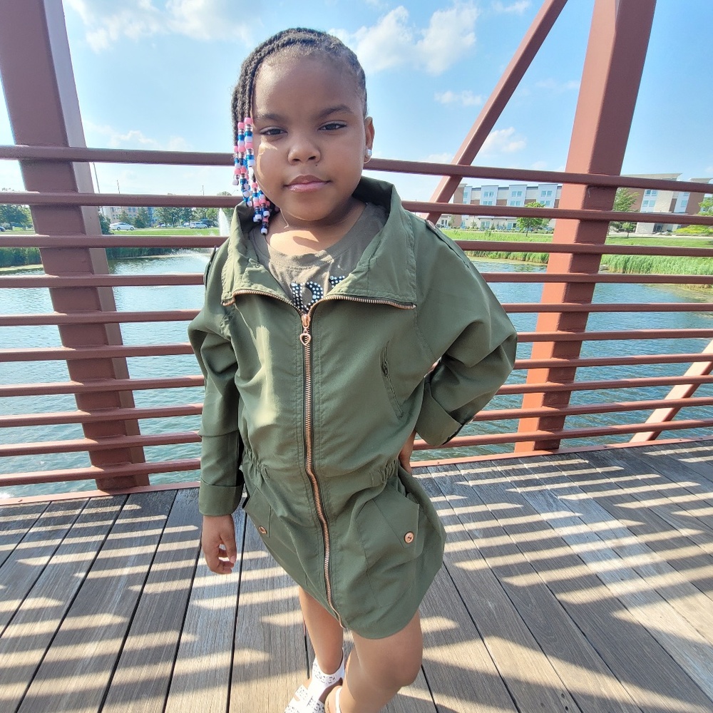 Girls olive green jacket